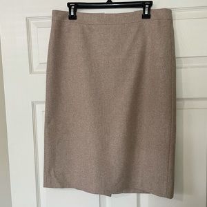 J Cree The Pencil Skirt Tan/Cream color size 10